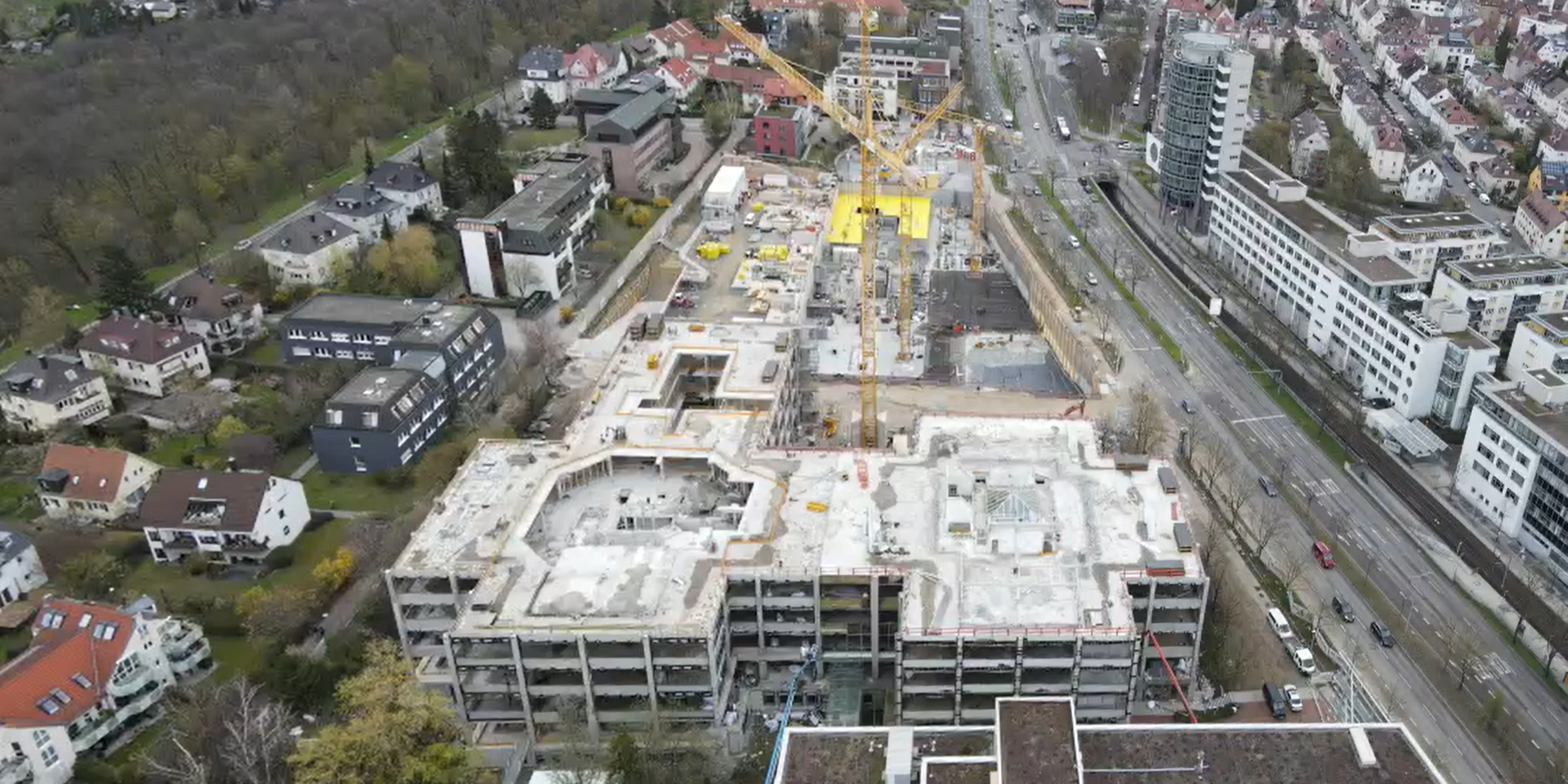 Baufortschritt Löffelstraße 34 - 38 und Löffelstraße 40 in Stuttgart-Degerloch
