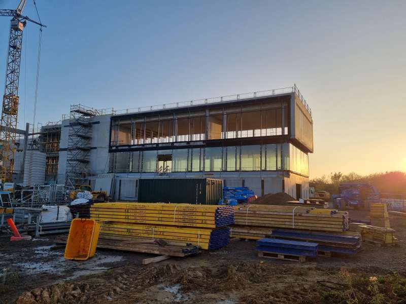 Baustelle Niederlassung Weishaupt in Schkeuditz bei Leipzig
