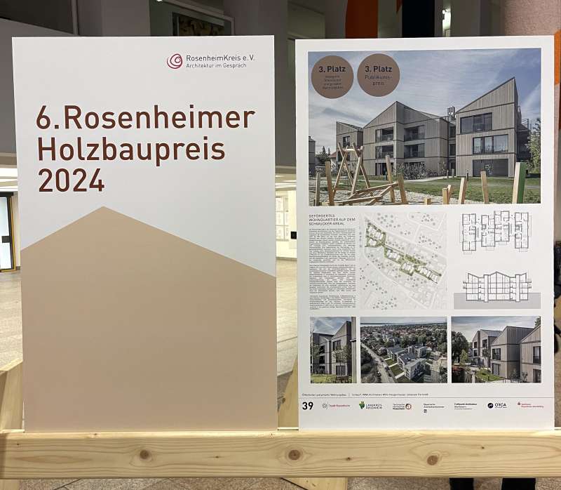 6. Rosenheimer Holzbaupreis - wir freuen uns über zwei Auszeichnungen